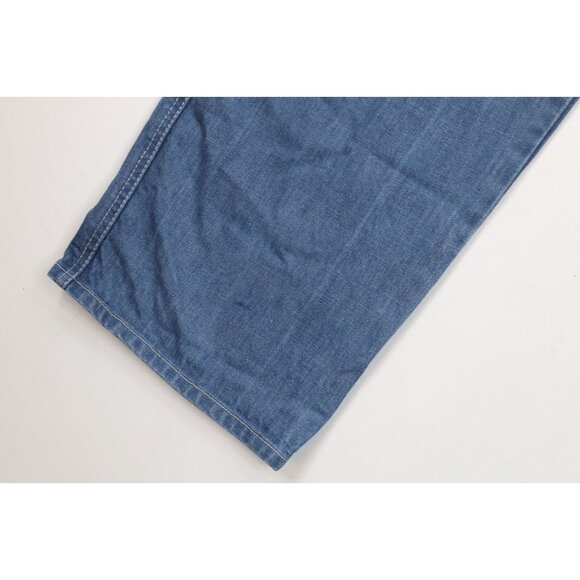 Vintage 90s Marithe Francois Girbaud Mens 36x31 Faded Baggy Wide Leg Denim Jeans - Picture 5 of 16